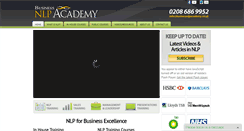 Desktop Screenshot of businessnlpacademy.co.uk