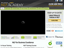 Tablet Screenshot of businessnlpacademy.co.uk
